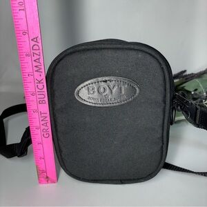 Boyt canvas accessory bag. Black. Removable strap Ammo case. Canvas